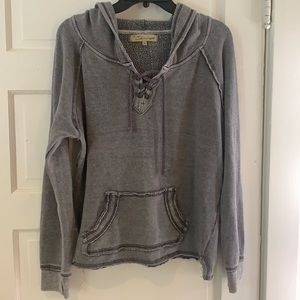 VINTAGE HAVANA LACE UP HOODIE
